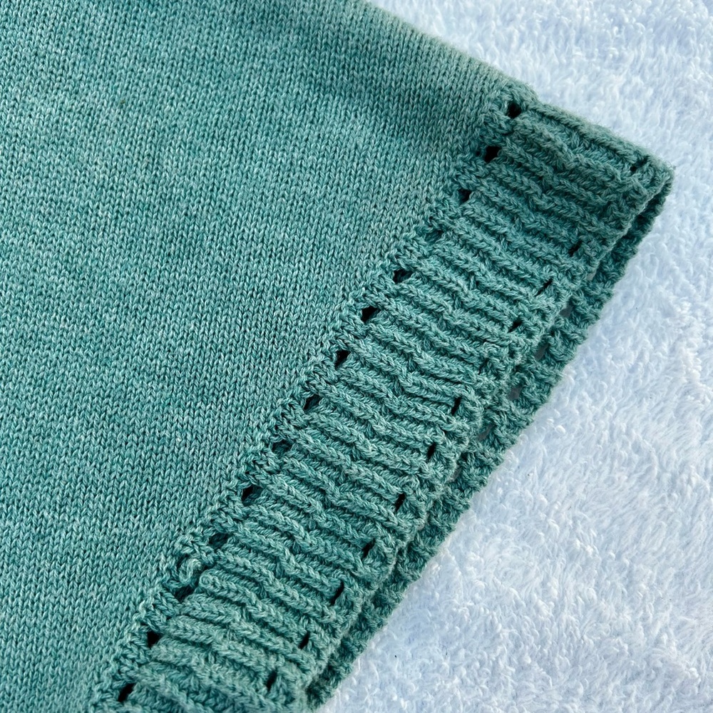 Joie Knit Top Cottagecore Sweater V-neck Sz. Small Green - Picture 5 of 7